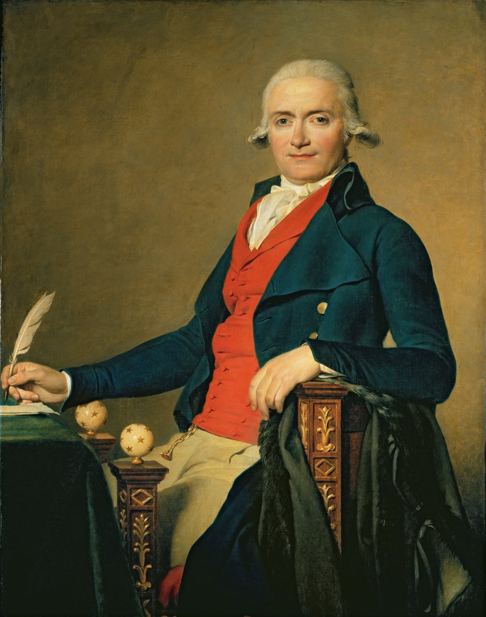 Gaspard Meyer (1749-98) eller Manden i den røde vest, 1795 af Jacques Louis David