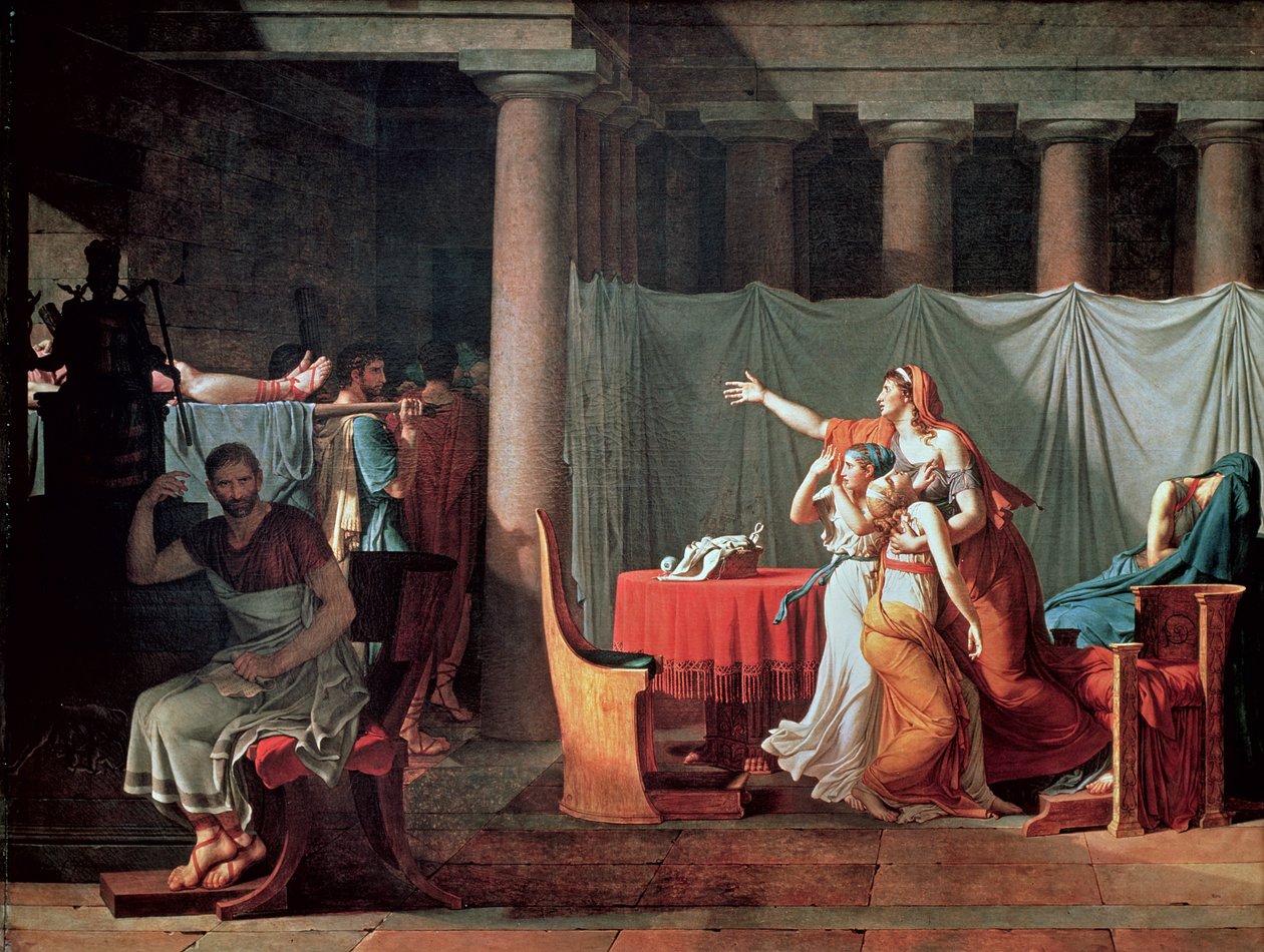 Lictors, der bærer Brutus hans sønners kroppe, 1789 (se 188954 og 188955 for detaljer) af Jacques Louis David