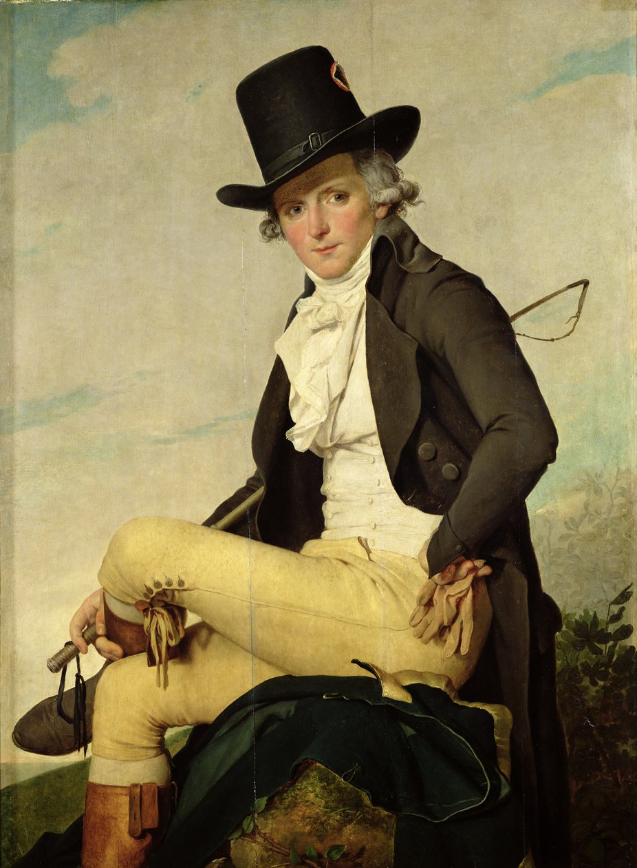 Portræt af Pierre Seriziat (1757-1847) kunstnerens svoger, 1795 af Jacques Louis David