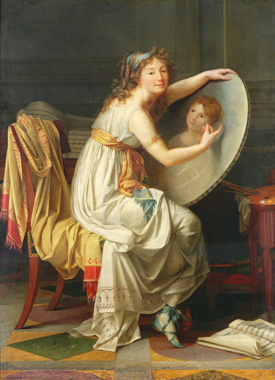 Portræt af Rose Adelaide Ducreux (1761-1802) af Jacques Louis David