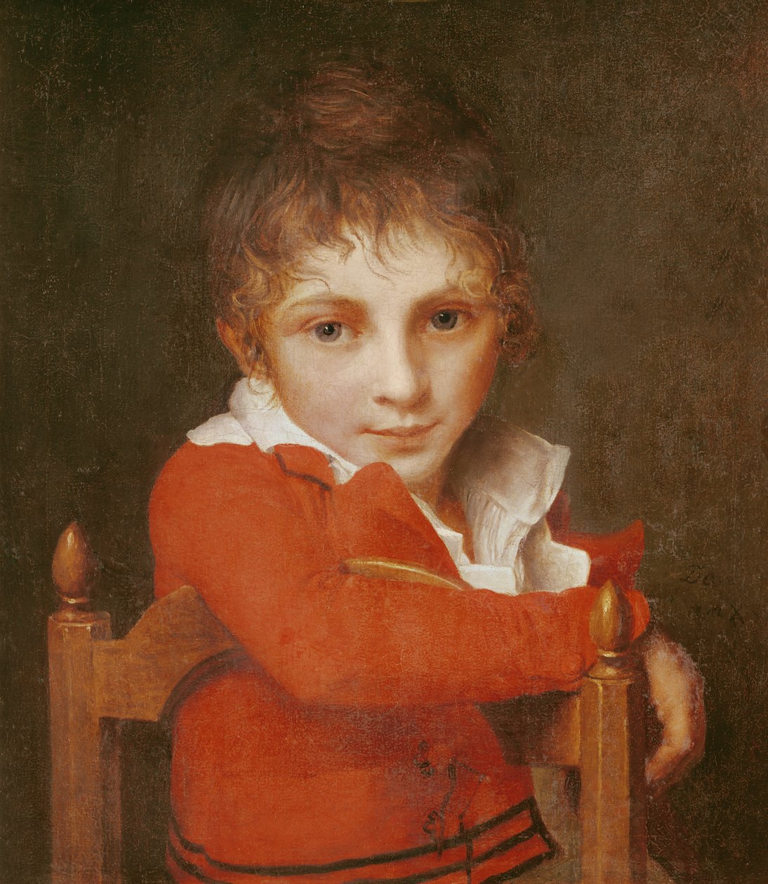 Portræt af en ung dreng af Jacques Louis David