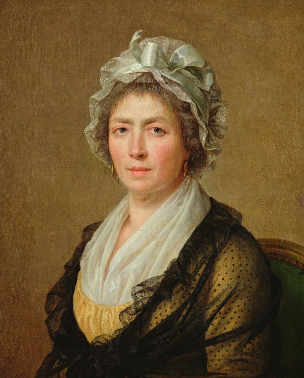 Portræt af en kvinde, eller guvernante af kunstnerens børn af Jacques Louis David