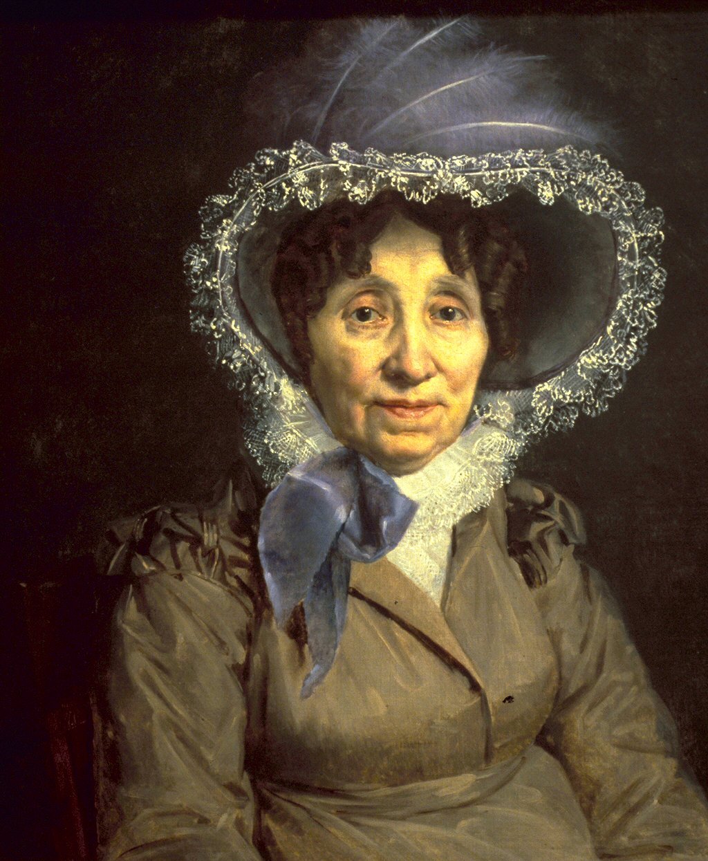 Portræt af en ældre dame af Jacques Louis David