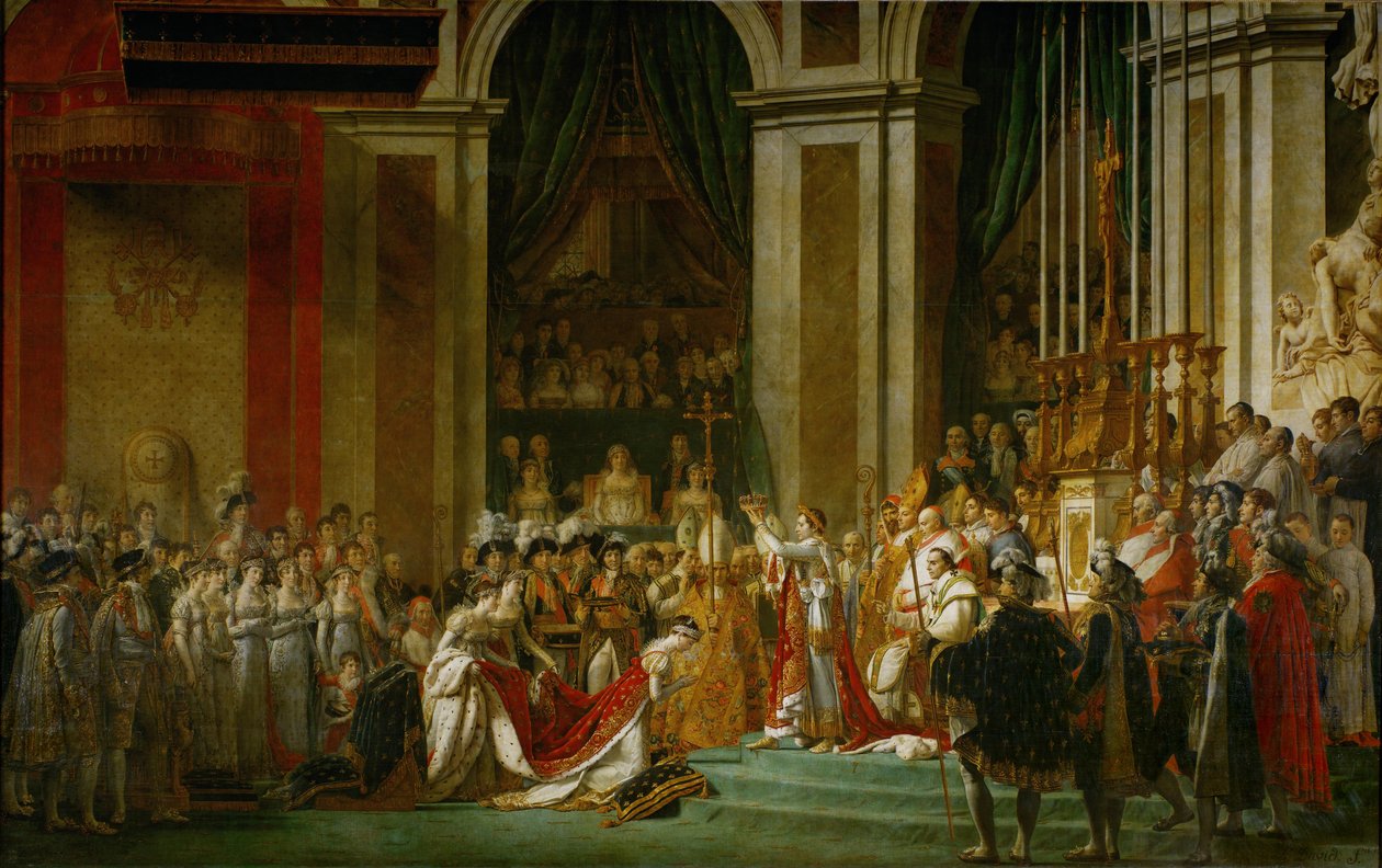 Kroningen af Napoleon (1805-1807) af Jacques Louis David