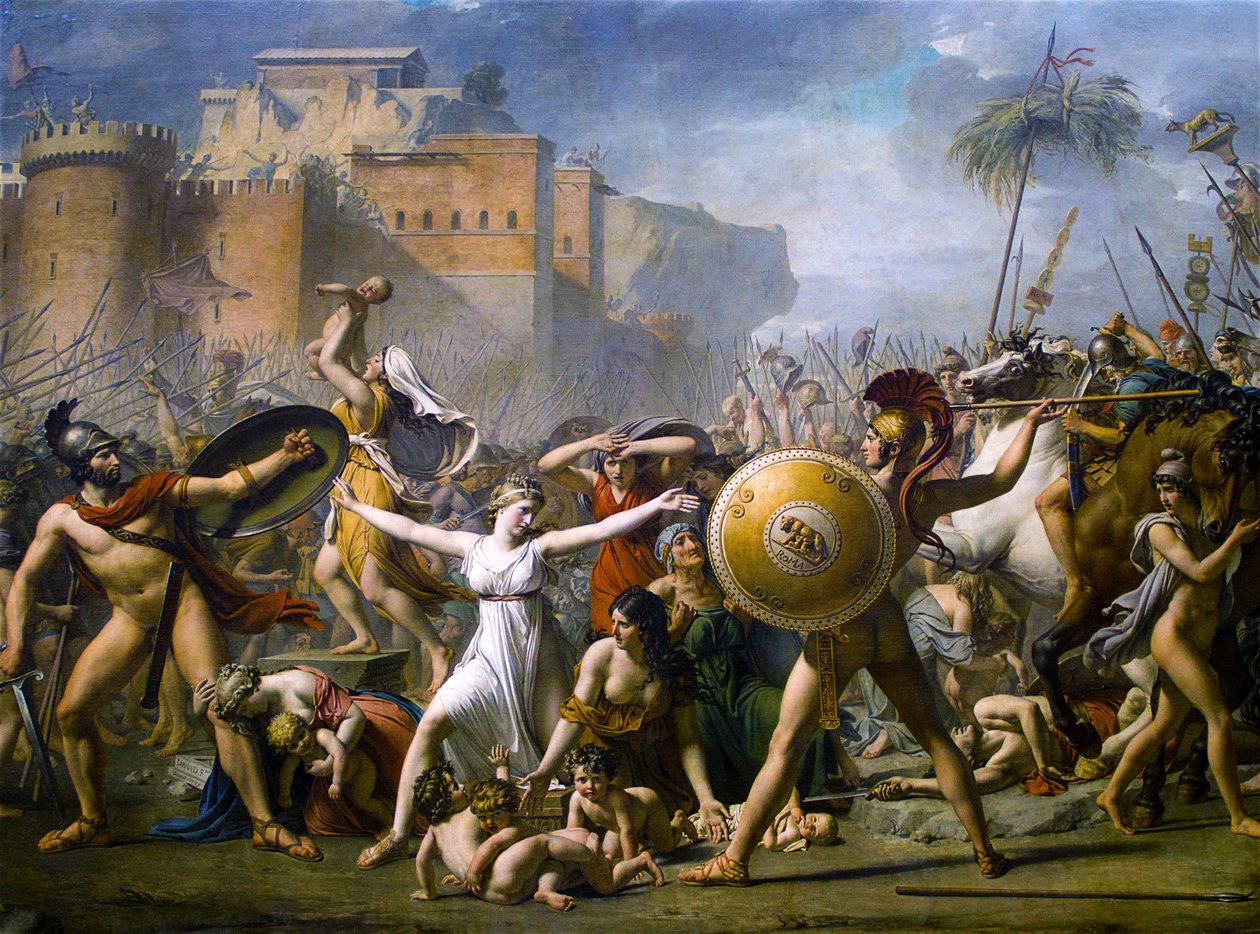 Sabine -kvinders intervention af Jacques Louis David