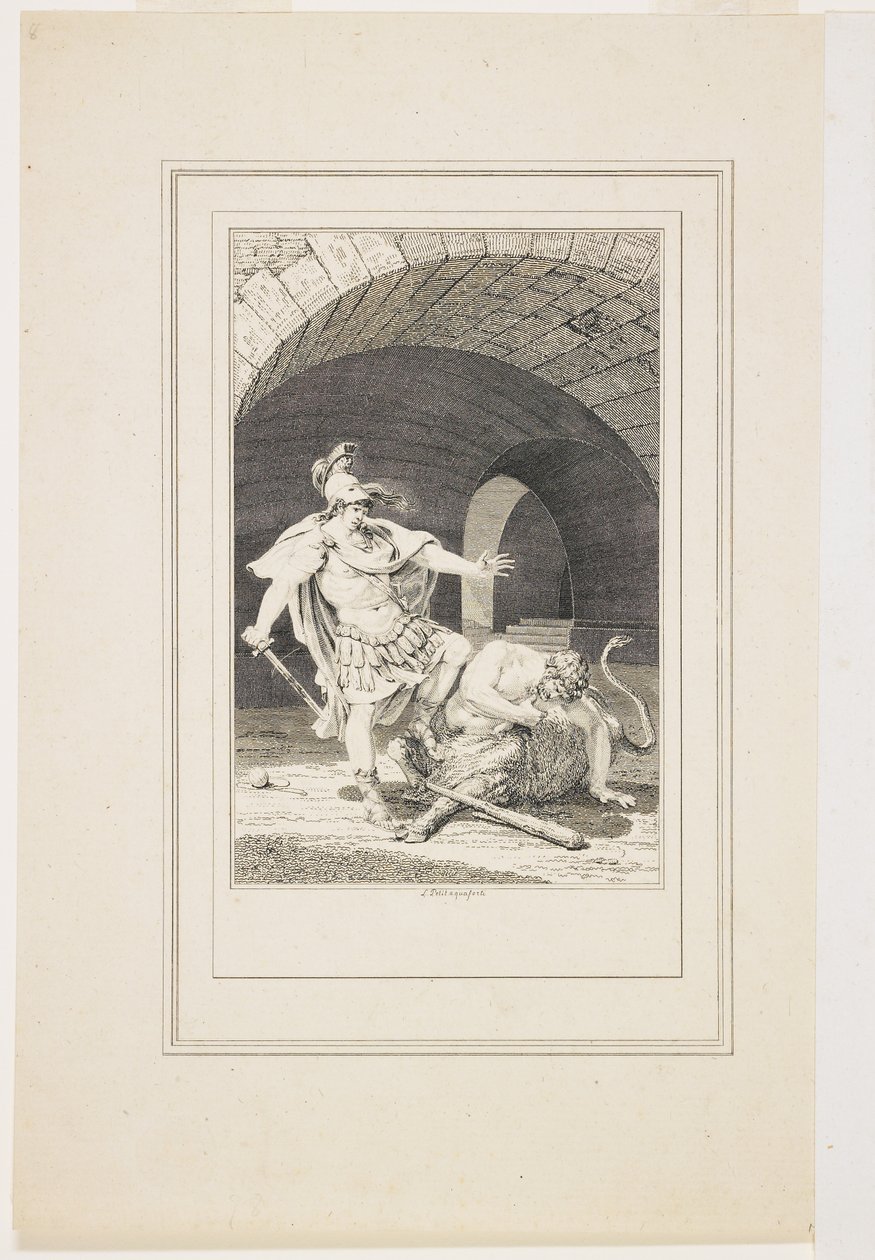 Vignette fra Ovids metamorfoser (ætsning og gravering) af Jacques Louis Petit