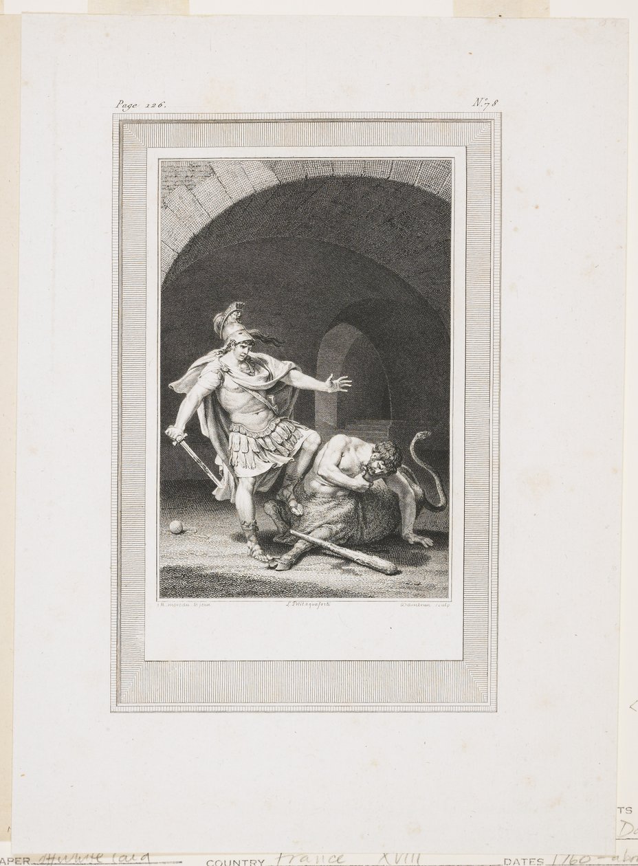 Vignette fra Ovids metamorfoser (ætsning og gravering) af Jacques Louis Petit