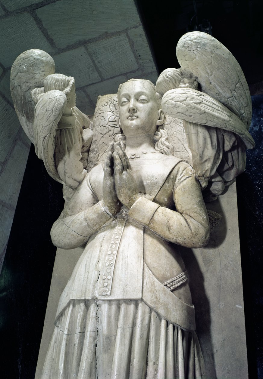 Agnes Sorels grav (ca. 1422-50) 1450-59 (detaljer) af Jacques Morel