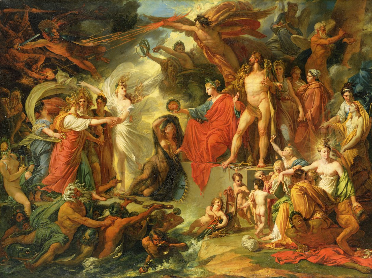 Civilisationens triumf, ca. 1794-98 af Jacques Reattu