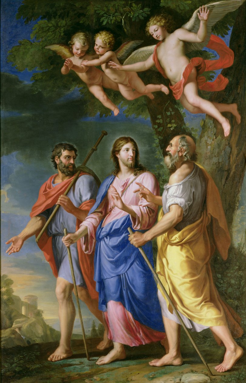 Kristus på vej til Emmaus af Jacques Stella