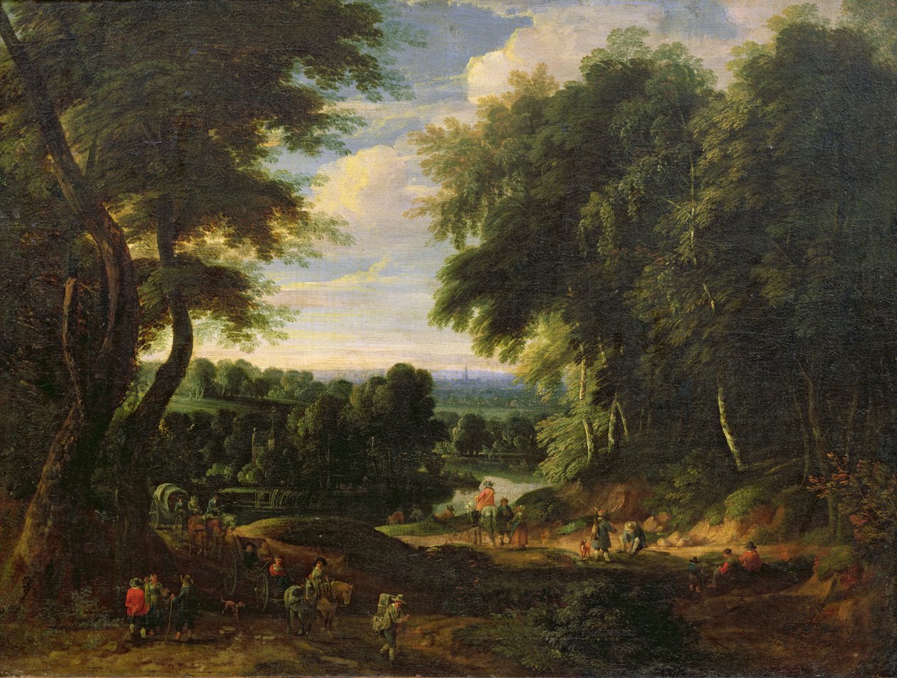Vejen til Boitsfort fra Auderghem og Ten Reuken-dammen af Jacques d Arthois