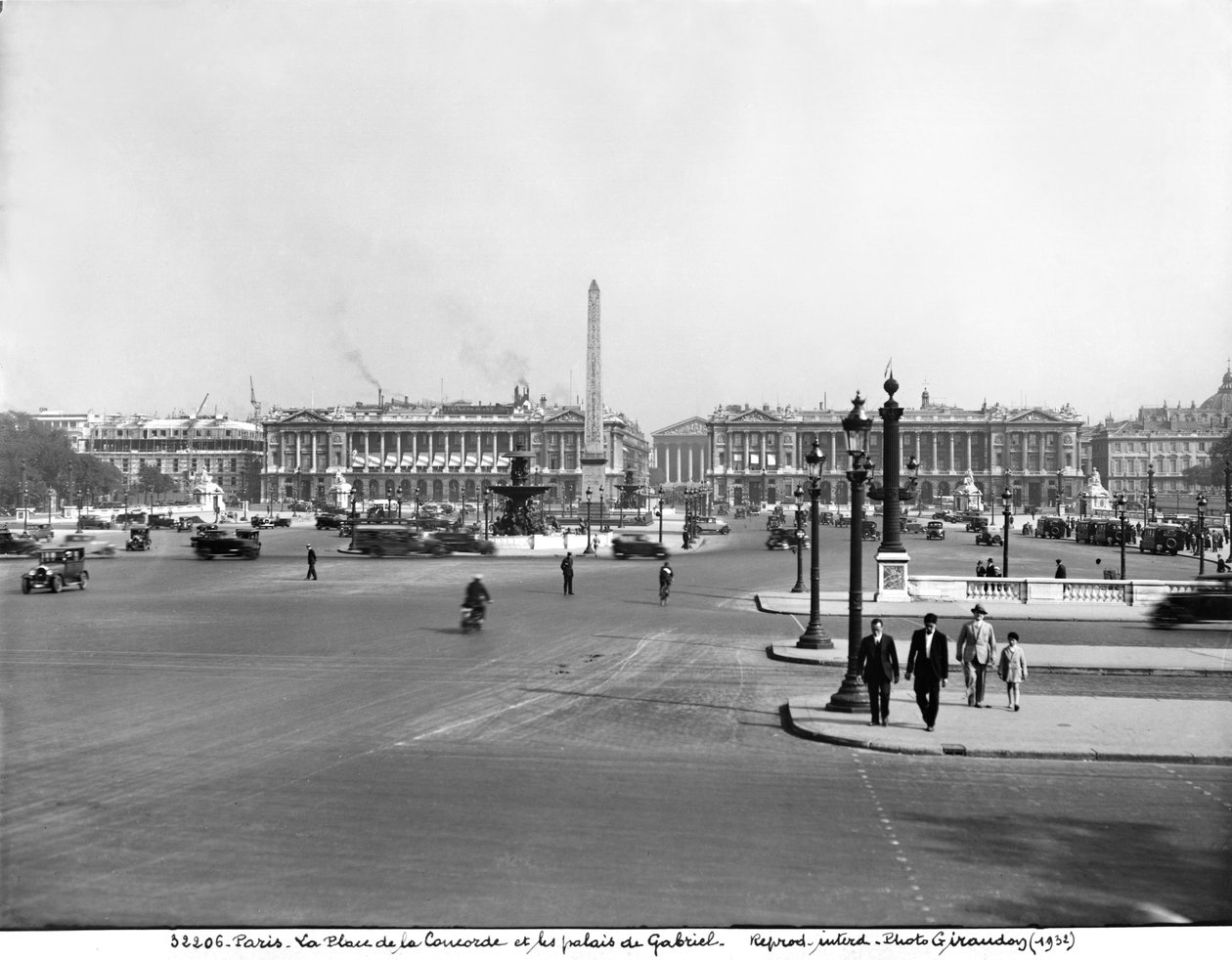 Place de la Concorde, designet i 1757 af Jacques Ange Gabriel