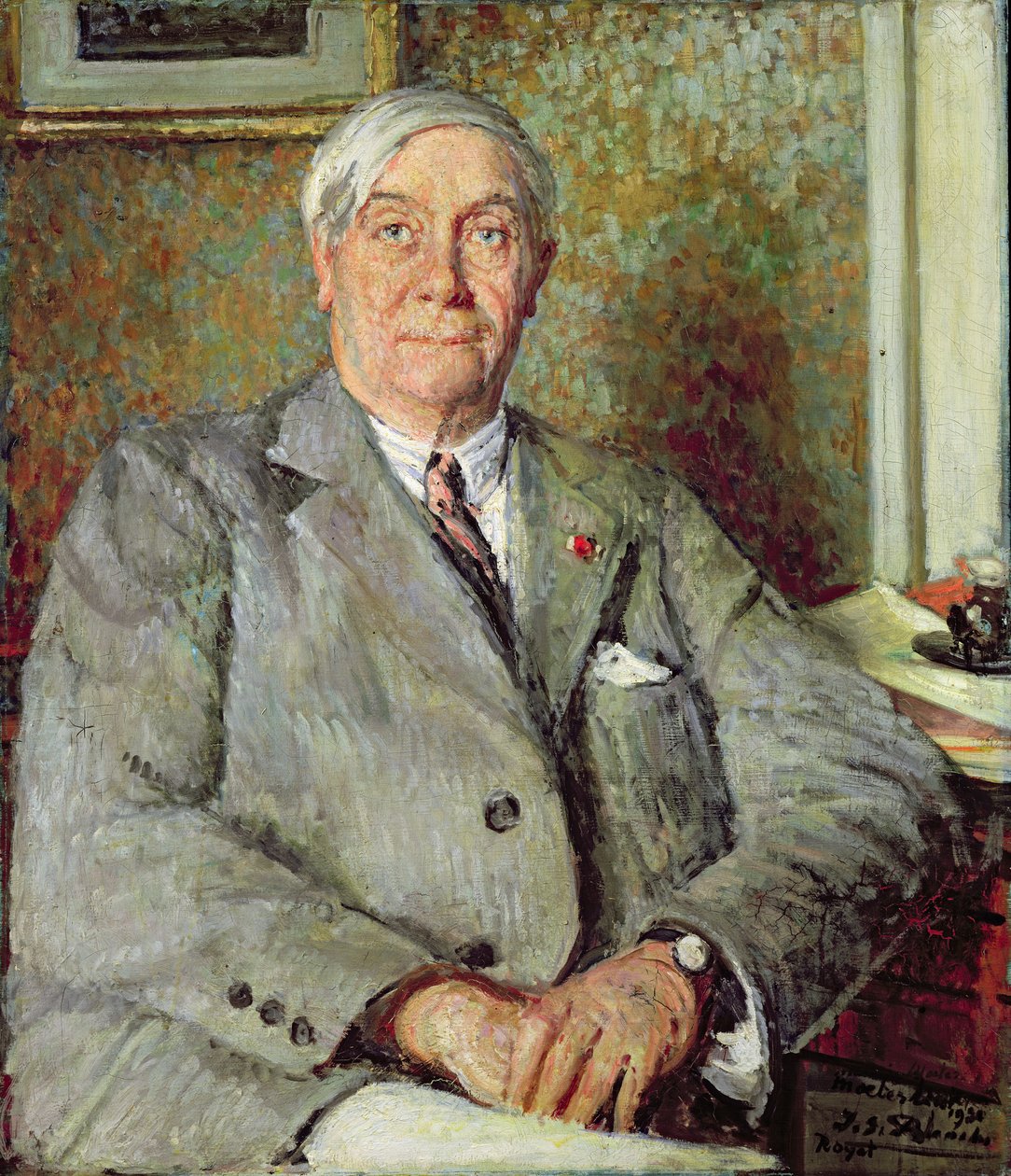 Maurice de Maeterlinck (1862-1949) 1931 af Jacques Emile Blanche