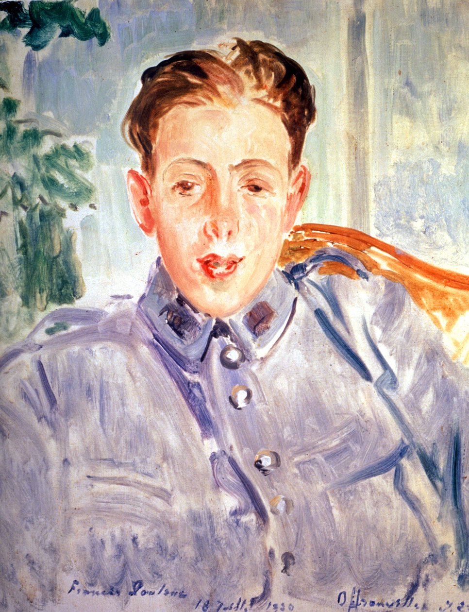 Francis Poulenc som soldat af Jacques Emile Blanche