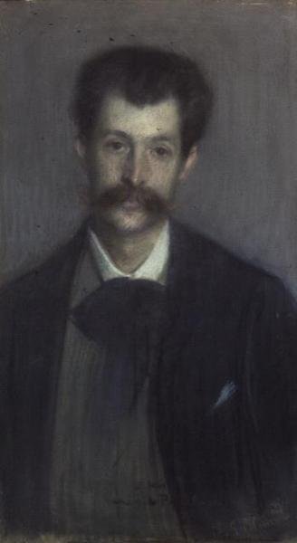 Georges de Porto-Riche (1849-1930) (pastel) af Jacques Emile Blanche