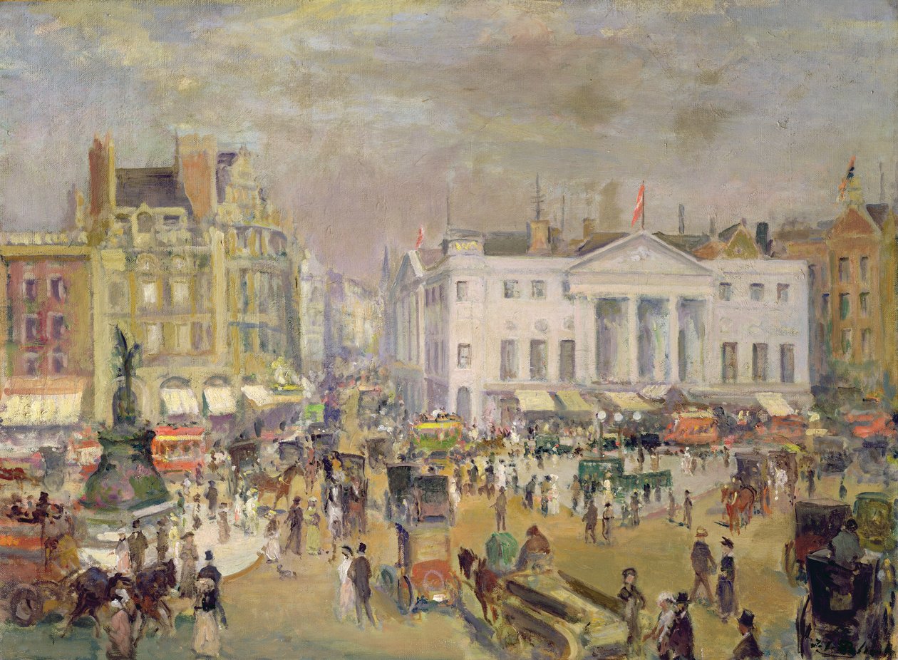 Piccadilly Circus, ca. 1908-9 (olie på lærred) af Jacques-Emile Blanche