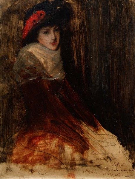 Studie af en ung pige af Jacques Emile Blanche