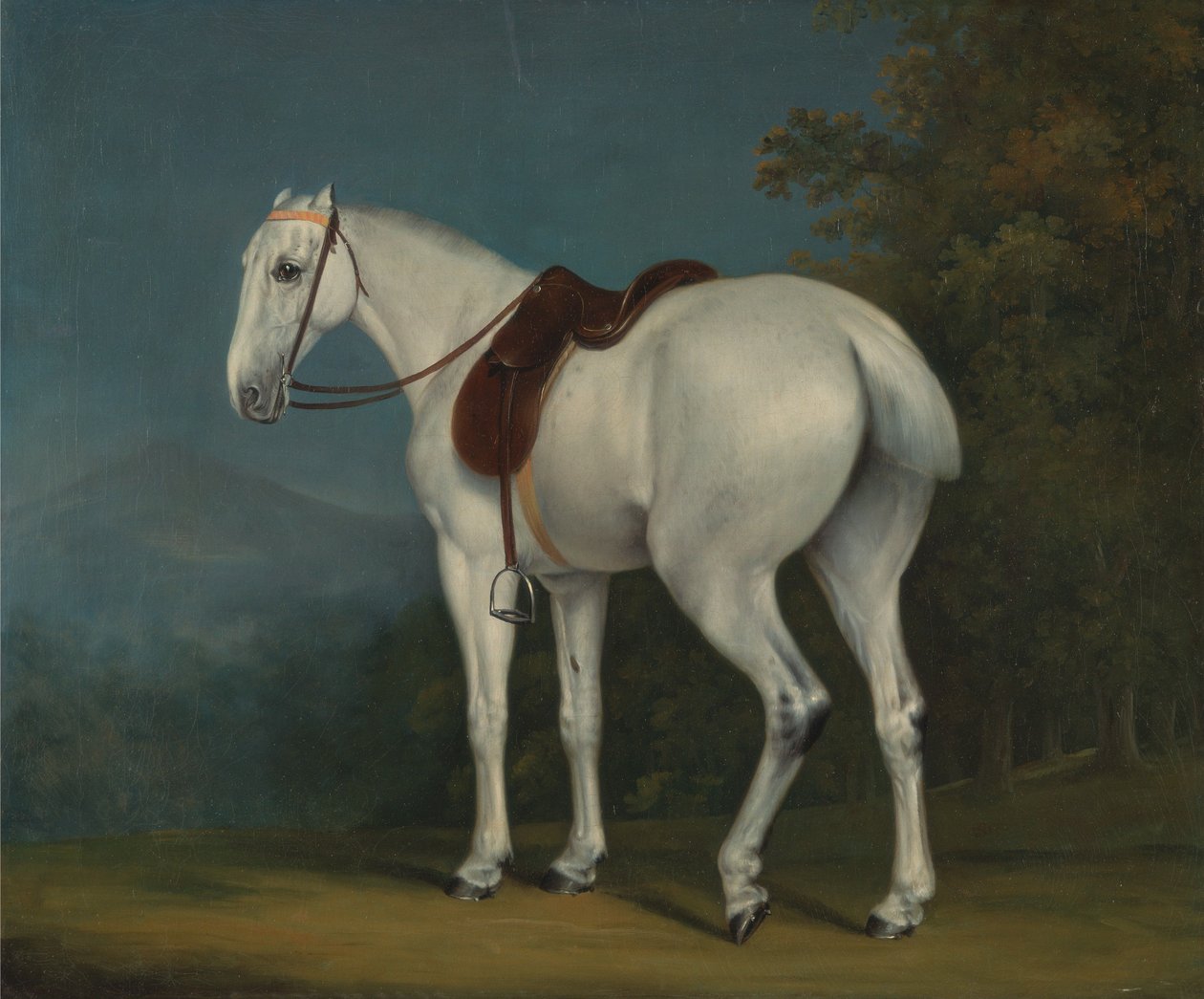 En dames grå jæger af Jacques-Laurent Agasse