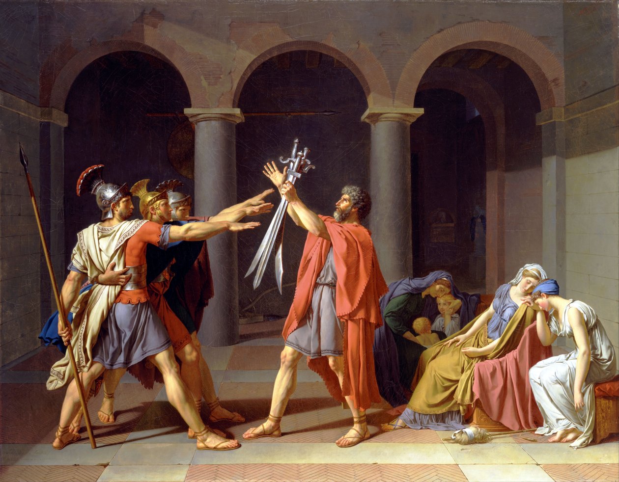 Ed af Horatii af Jacques Louis David