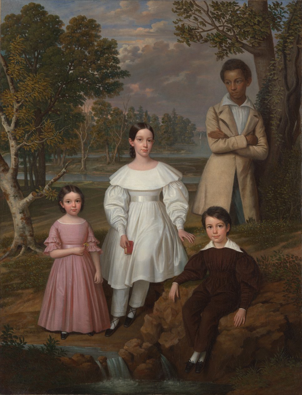 Bélizaire og Frey-børnene, ca. 1837 (olie på lærred) af Jacques (attr. to) Amans