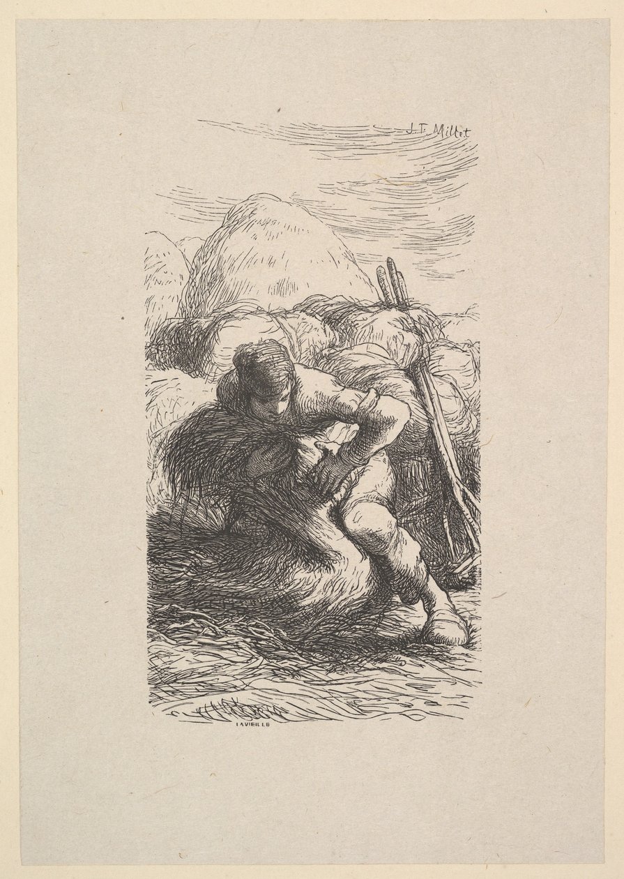 Skærbinderen, 1853. af Jacques Adrien Lavieille