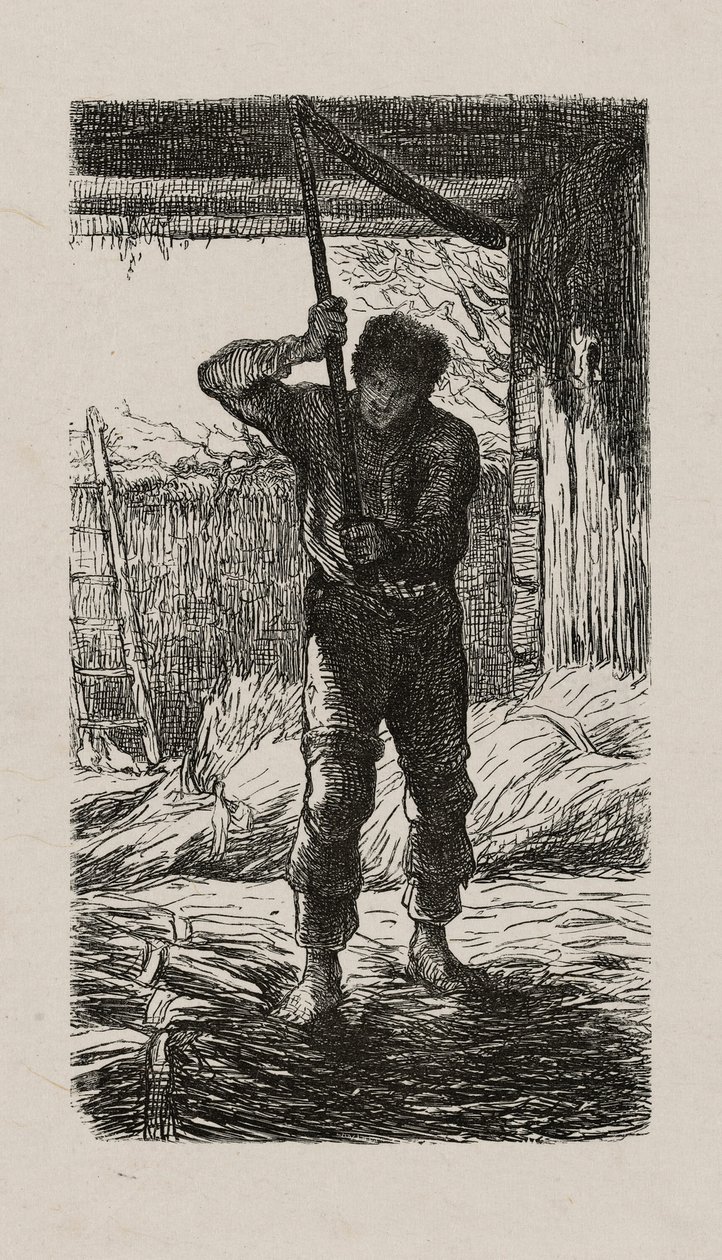 Tærskemaskine af Jacques Adrien Lavieille