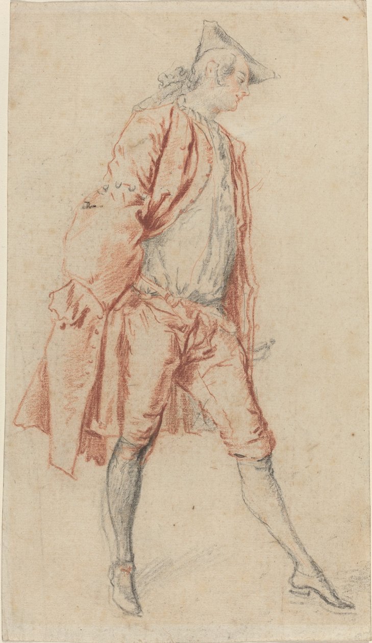 En fransk gentleman stående af Jacques André Portail