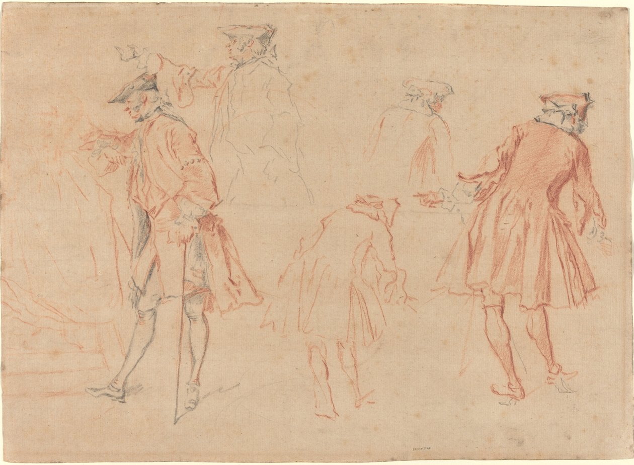 Skitser af en Herre af Jacques André Portail