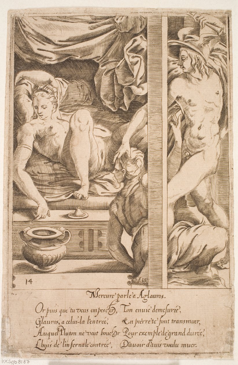 Merkur besøger Herse af Jacques Androuet Ducerceau d.Æ.