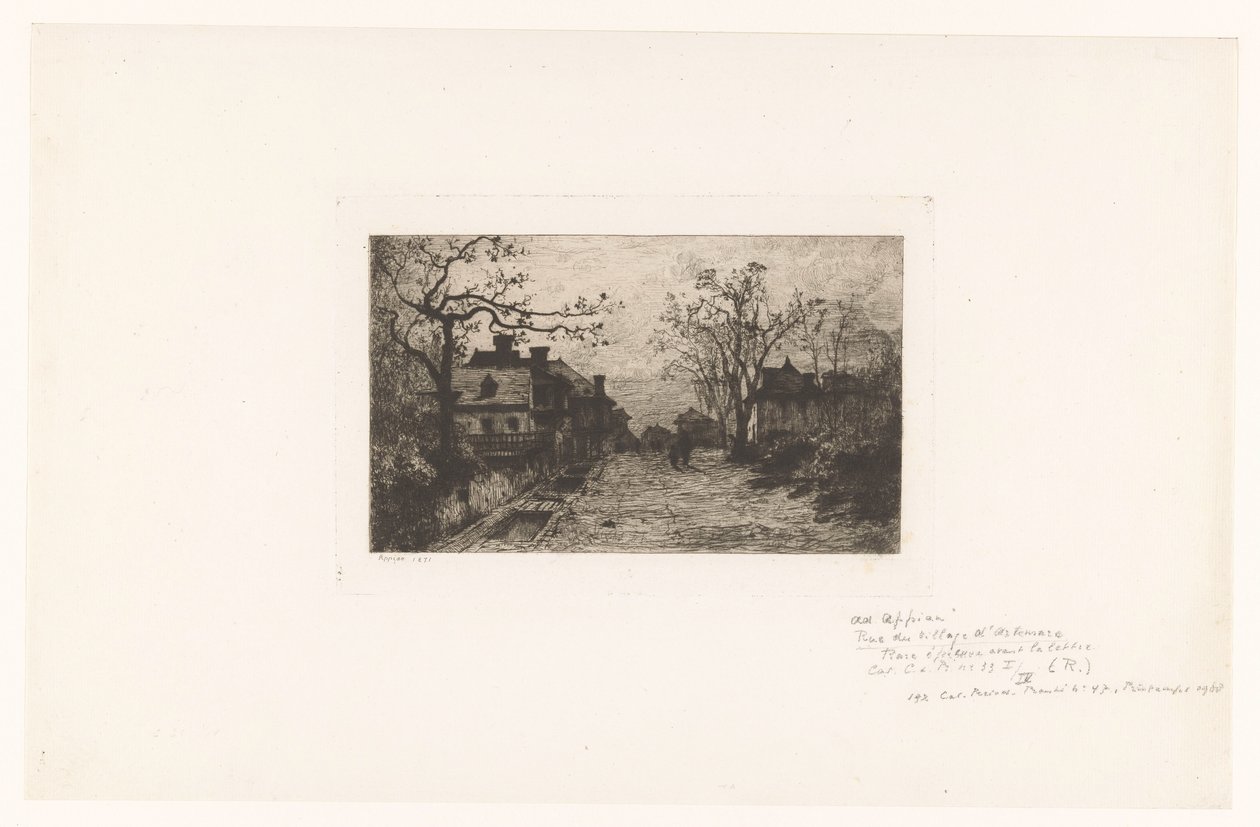 Landsbygade med figurer af Jacques Barthélemy Appian (Adolphe)
