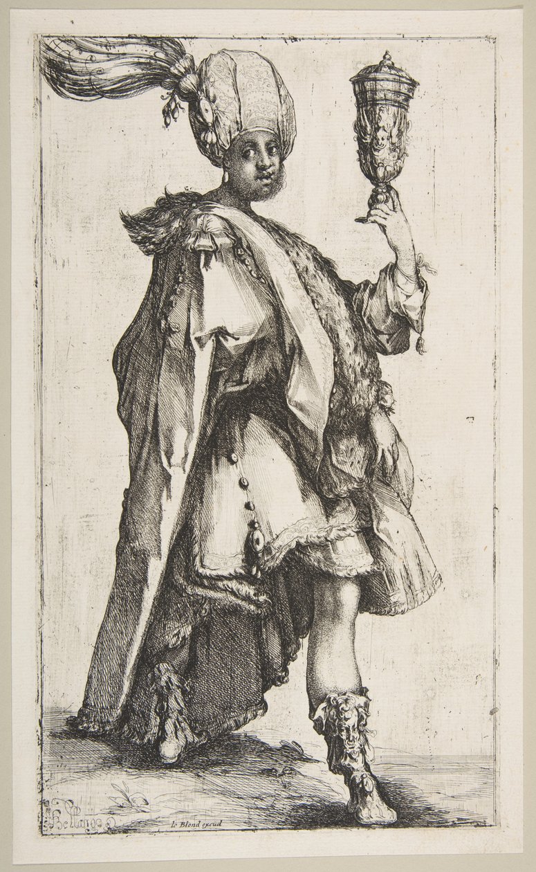 Balthasar, fra Three Magi-serien, 1595-1616. af Jacques Bellange