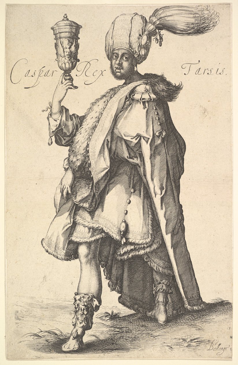 Caspar, efter en serie af de tre magi af Jacques Bellange. af Jacques Bellange