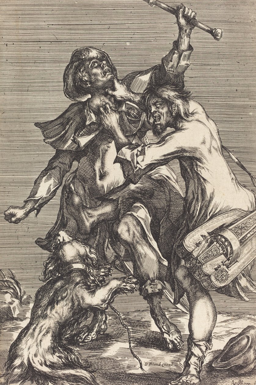 Bekæmpende tiggere. af Jacques Bellange