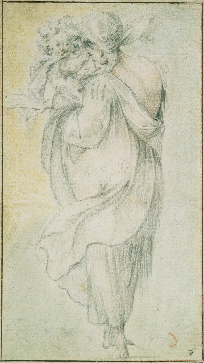 Sigøjner med et barn, begyndelsen af 1600-tallet. af Jacques Bellange