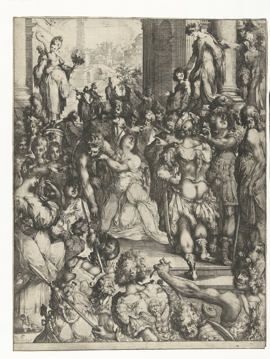 Saint Lucias martyrium af Jacques Bellange