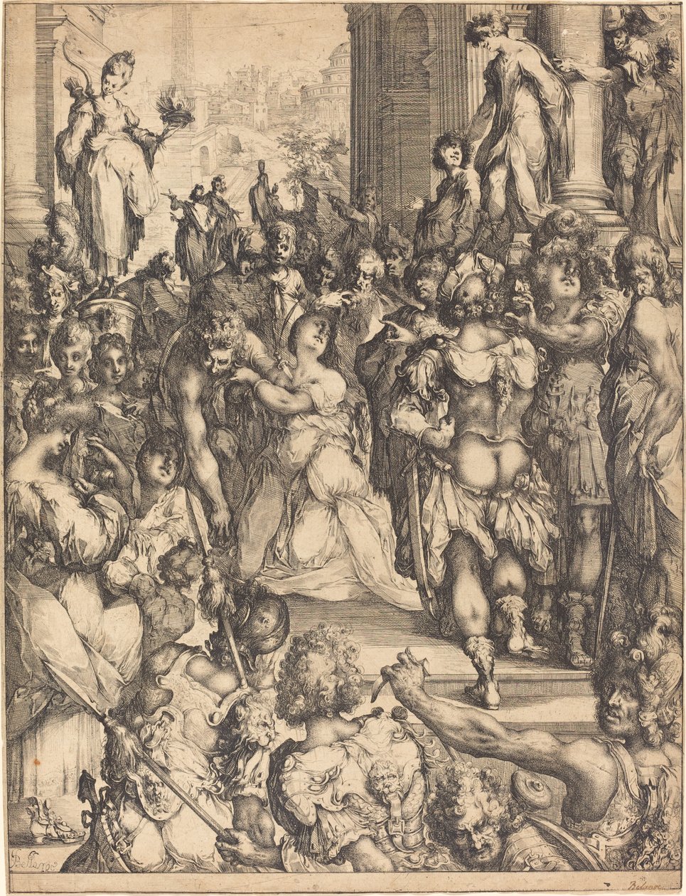 Saint Lucys martyrium af Jacques Bellange
