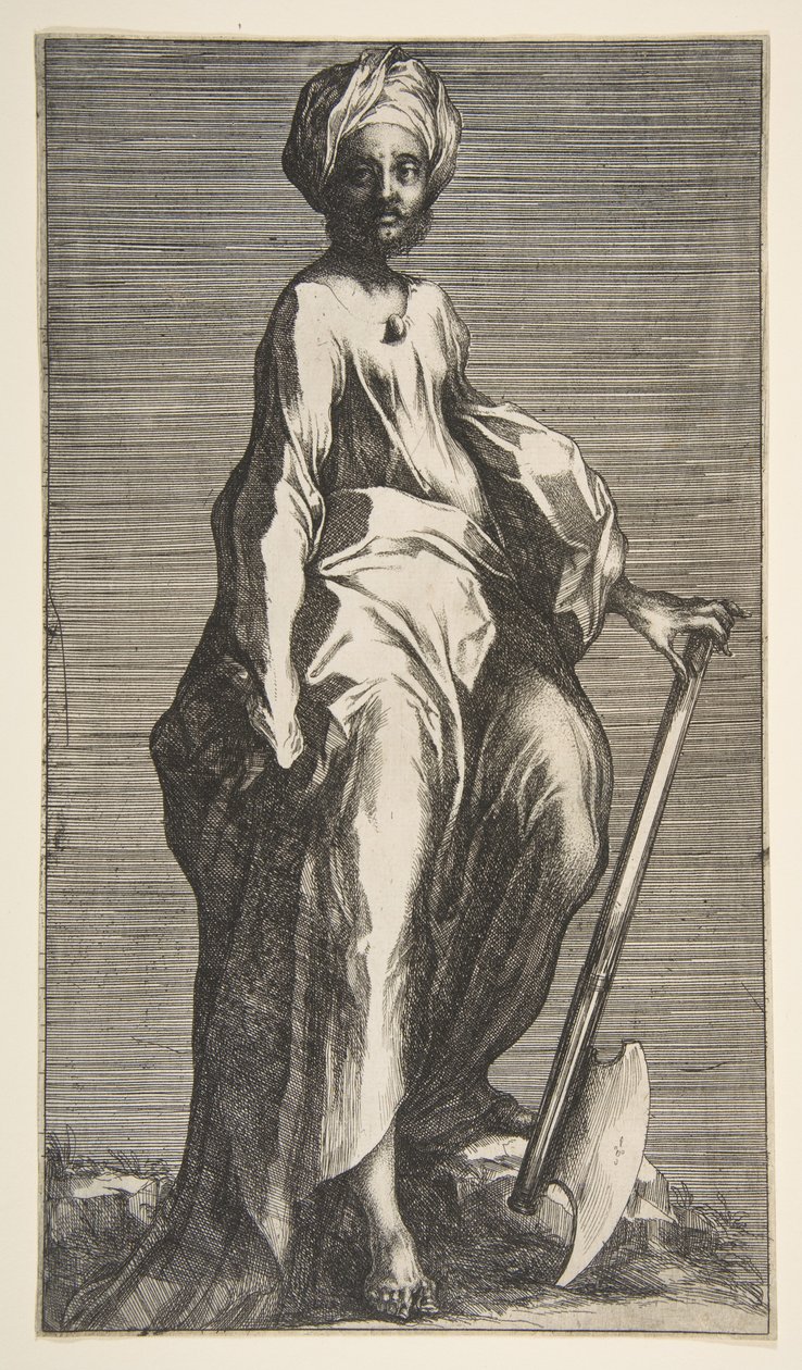 Saint Jude eller Saint Matthias, 1595-1616. af Jacques Bellange
