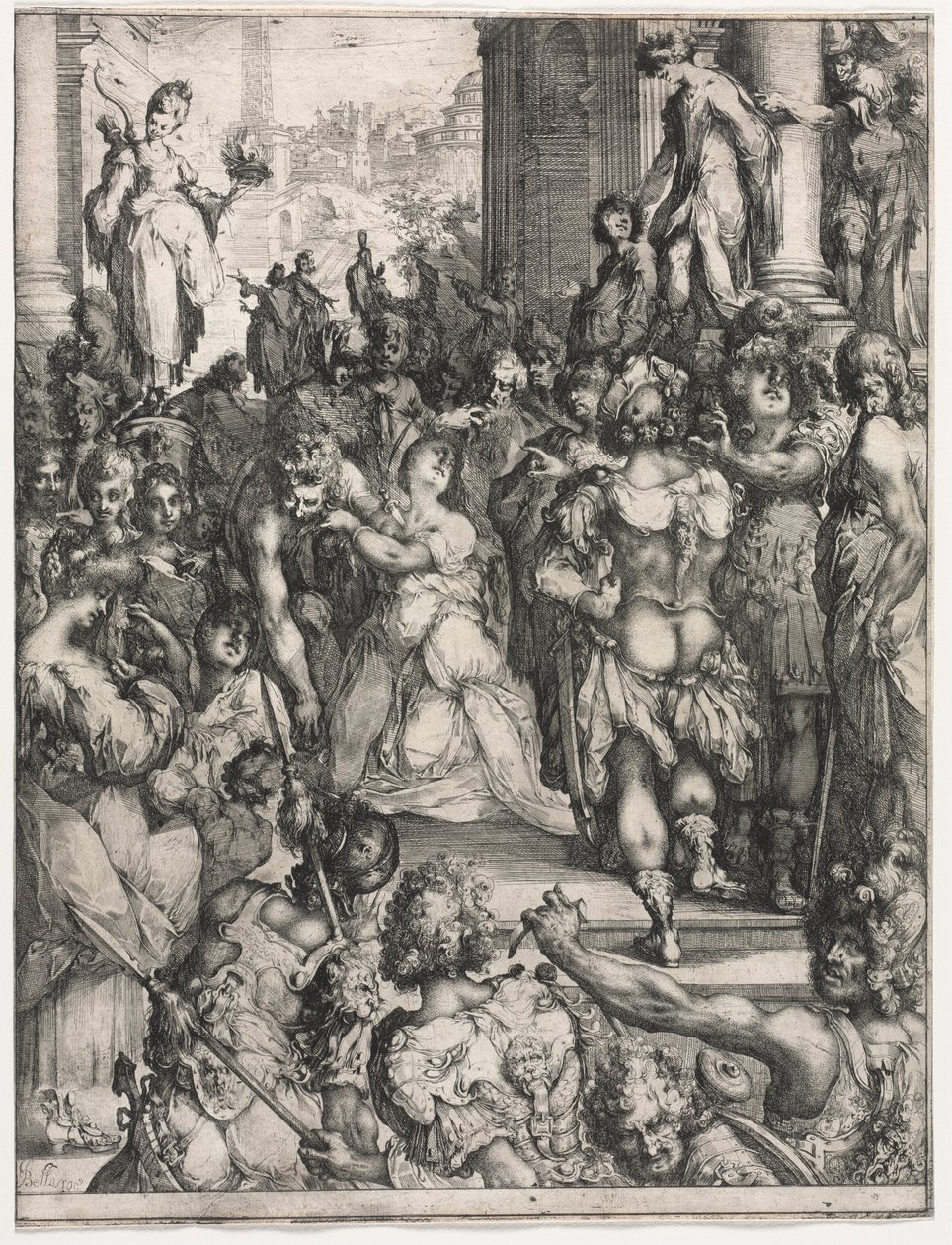 Saint Lucys martyrium af Jacques Bellange