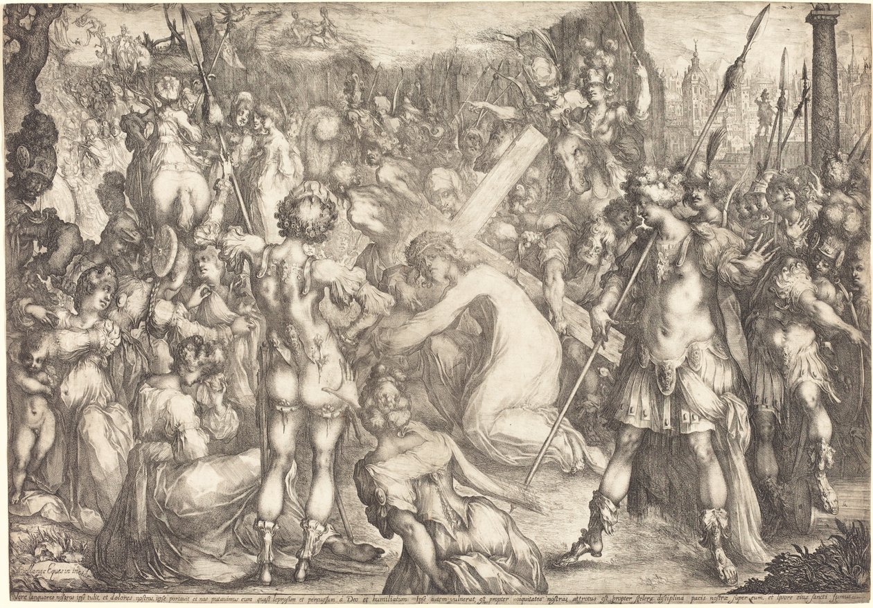 Vejen til Golgata. af Jacques Bellange
