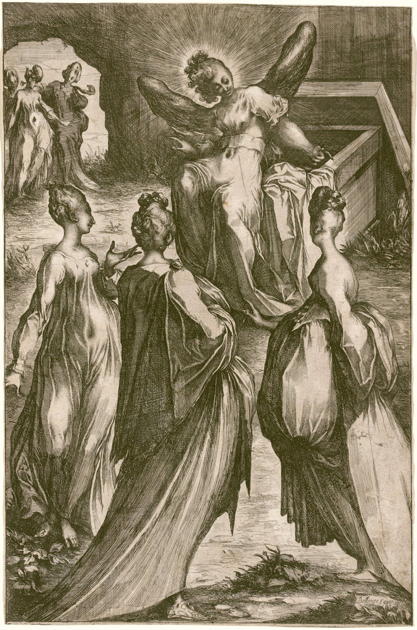 De tre Marys ved graven. af Jacques Bellange