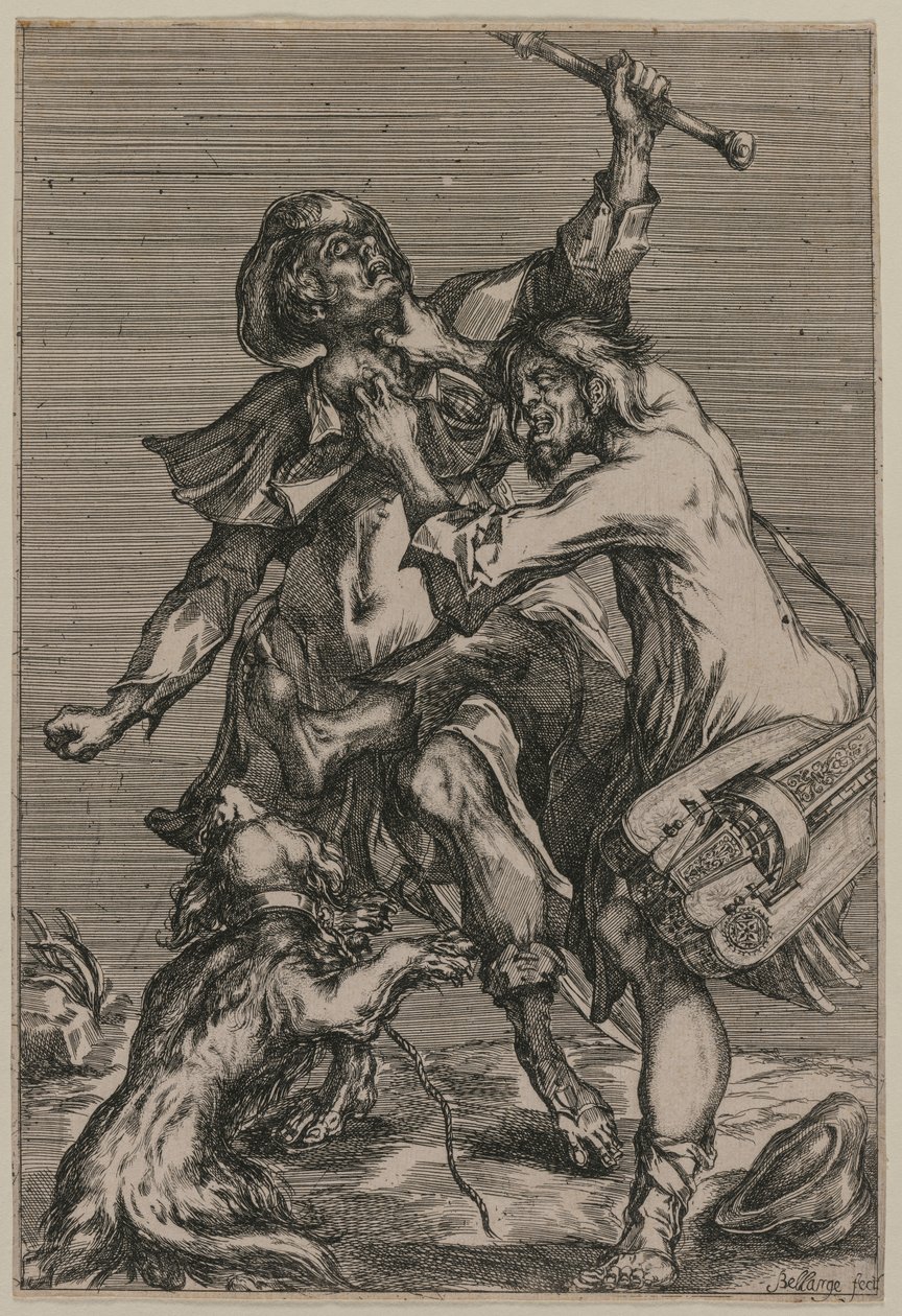 To tiggere kæmper af Jacques Bellange