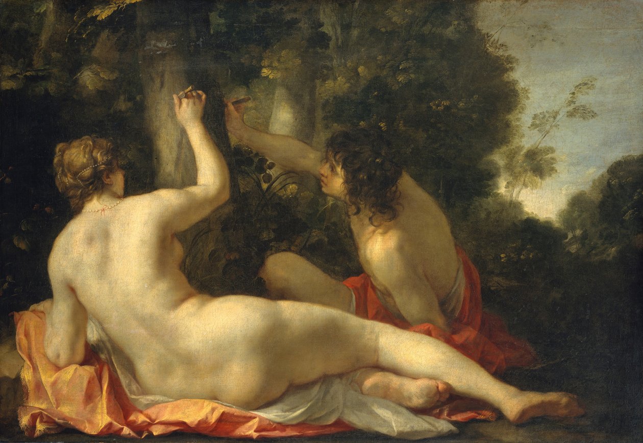 Angelica og Medoro, muligvis begyndelsen af 1630