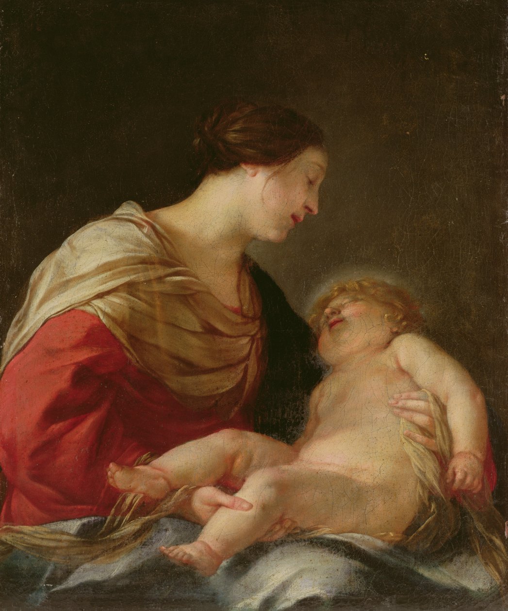 Madonna og barn, 1600-tallet af Jacques Blanchard