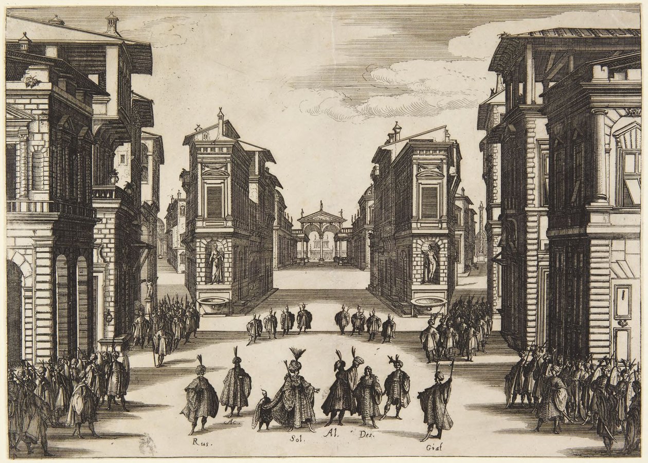 4. akt, fra serien Soliman af Jacques Callot