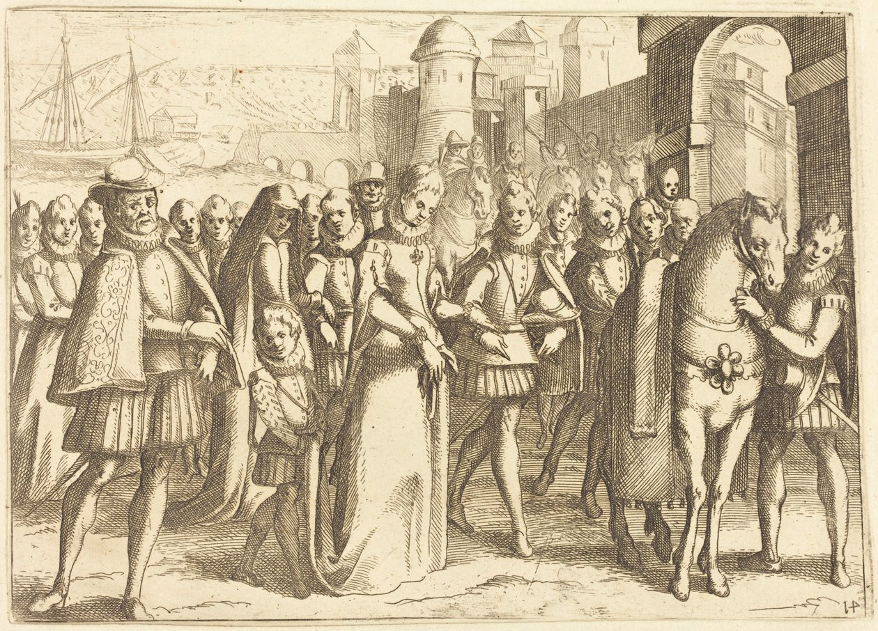 Ankomst til Valencia af Jacques Callot