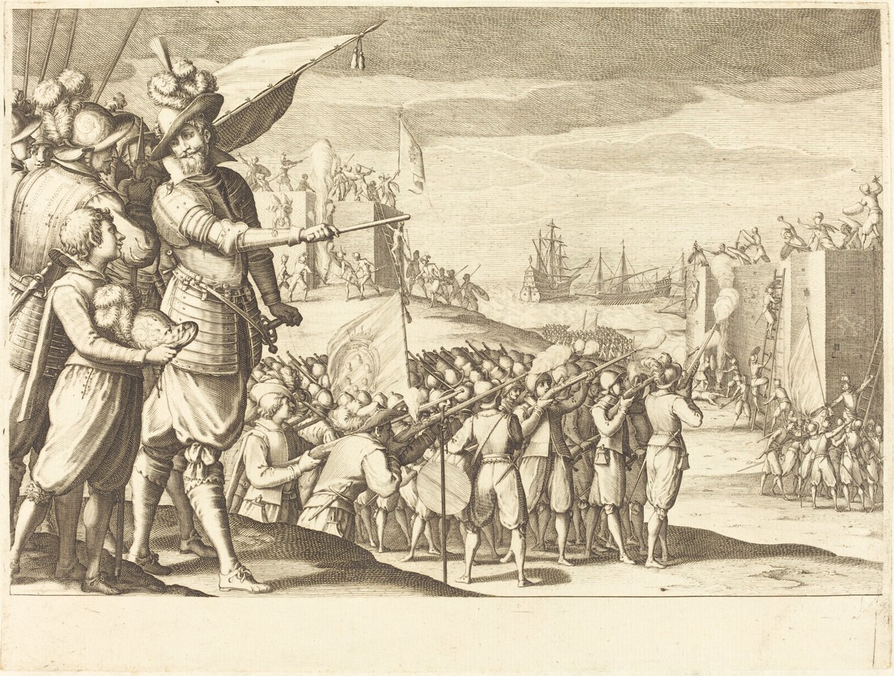 Angreb på to fæstninger af Jacques Callot