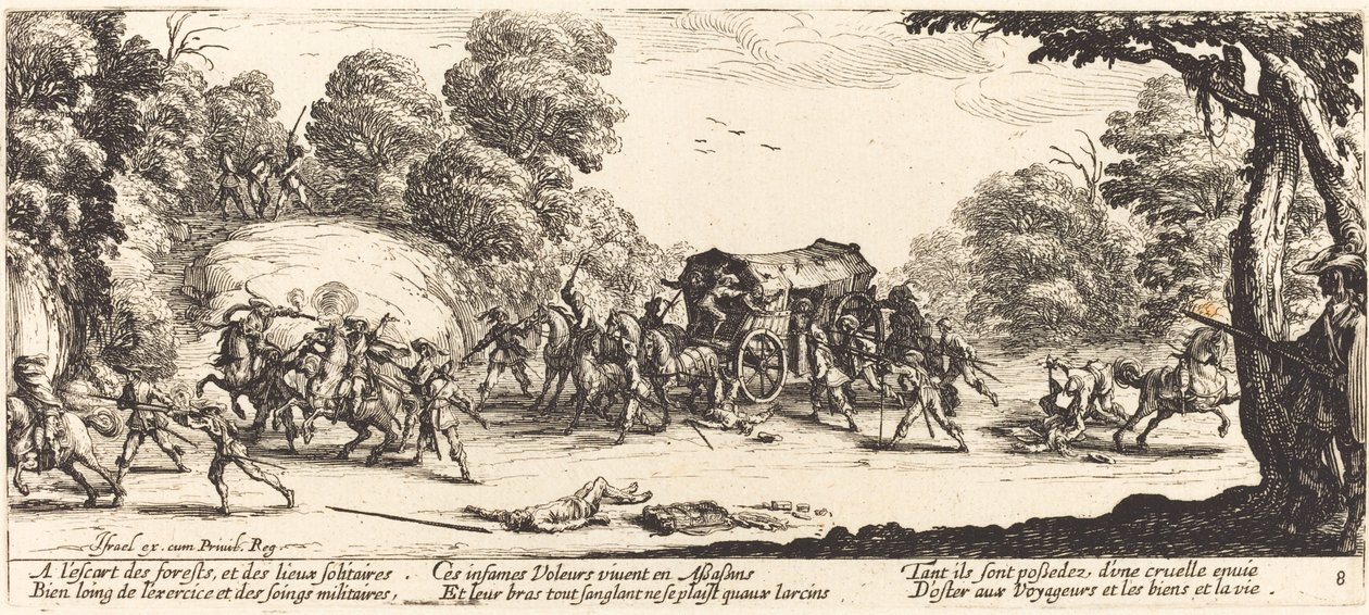 Angreb på en træner af Jacques Callot