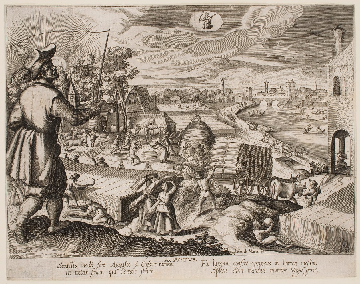 August, fra serien „Månederne“ af Jacques Callot