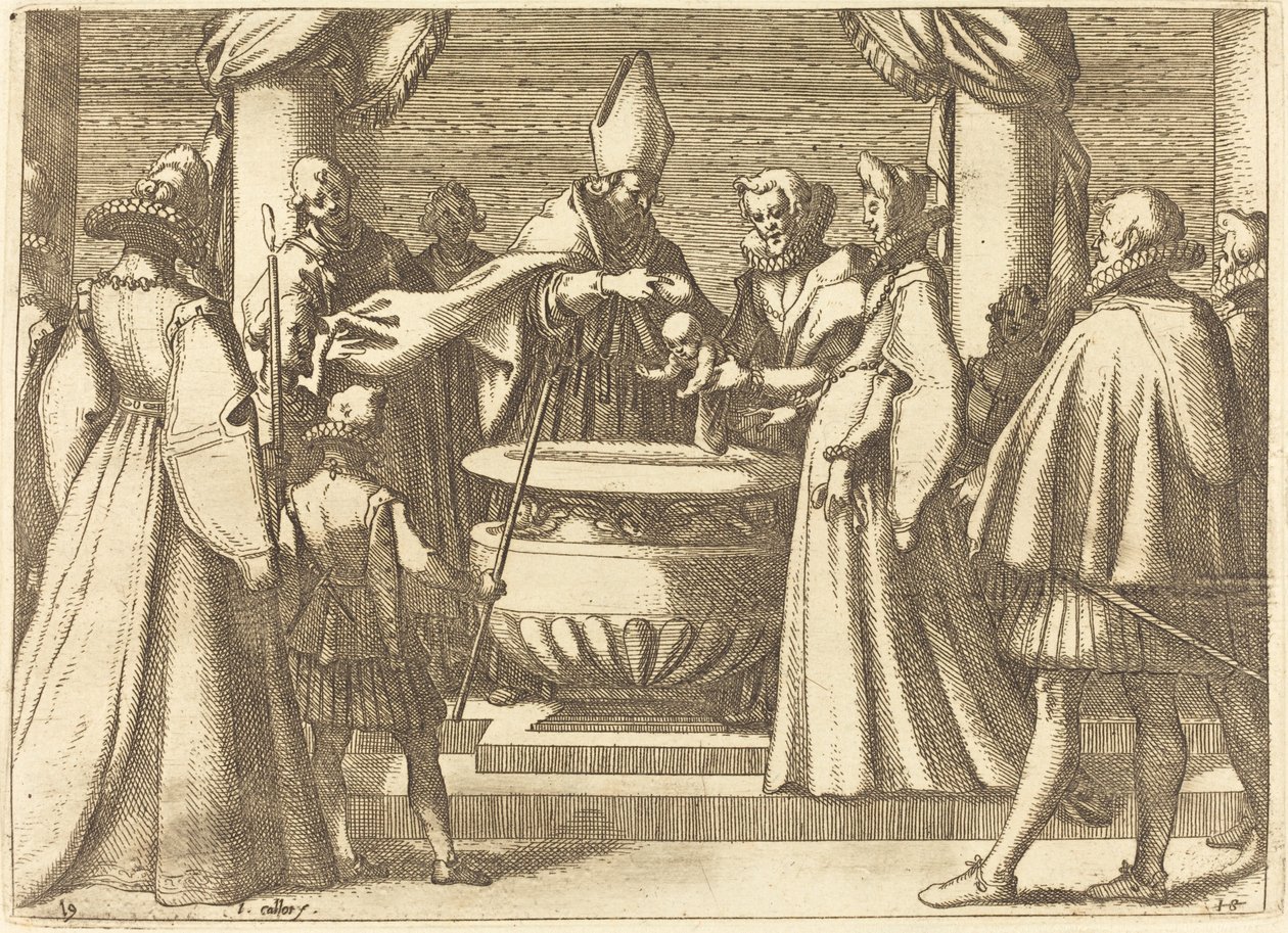 Dåb af Prinsen af Spanien af Jacques Callot