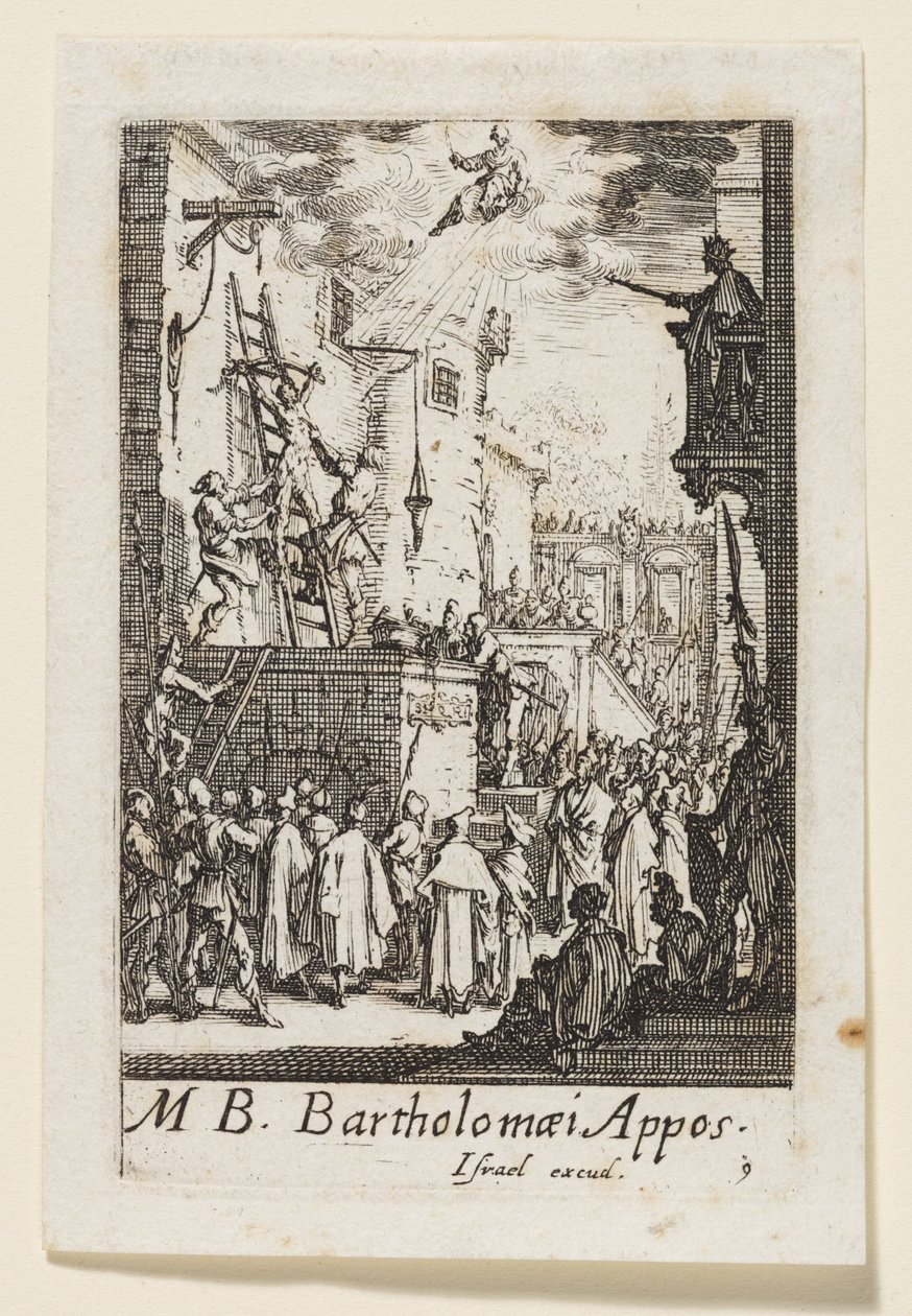 Apostlen Bartholomæus (Bartholomaei Apost.) af Jacques Callot